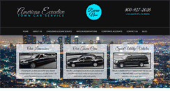 Desktop Screenshot of americanexecutiveairportlimo.com